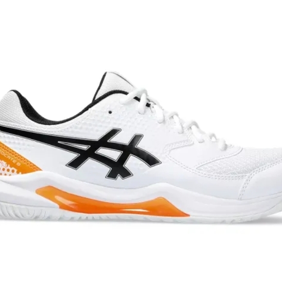 ASICS White and Orange Sneakers - Picture 1 of 7